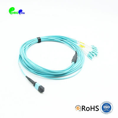 3ft MTP Optical Fiber Jumper OM3 MM Multimode Breakout Patch Cable