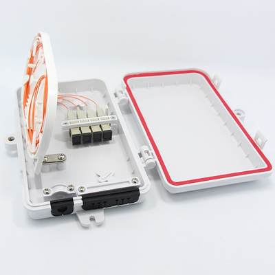 4 Core Fiber Optic Terminal Box PLC Splitter Waterproof For Ftth