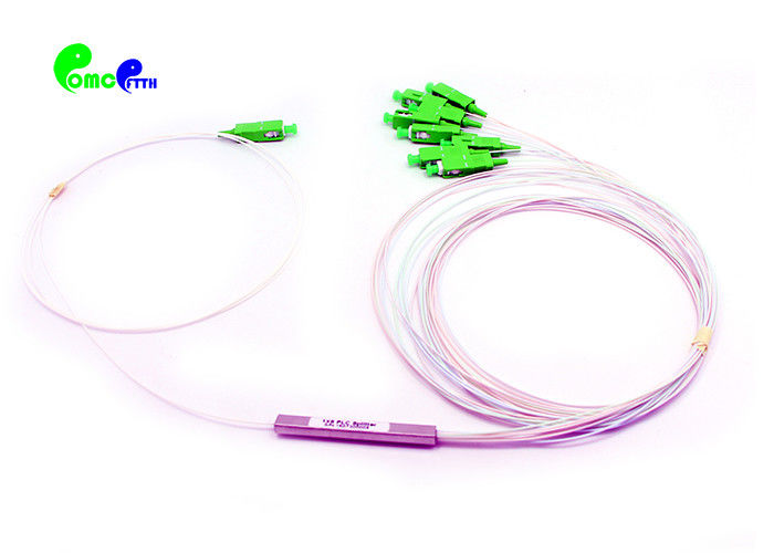 Fiber Optic PLC Splitter 1x8 Mini Module 900μm SC APC Singlemode