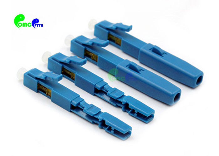 Fiber Optic Connectors LC UPC Simplex Singlemode With 9 / 125μm Pre - Polished Ferrule Field Assembly Fast Install