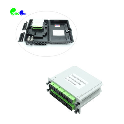 1650 nm Fiber Optic Splitter 1x16 PLC Splitter LGX Box Cassette Card Inserting