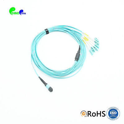3ft MTP Optical Fiber Jumper OM3 MM Multimode Breakout Patch Cable