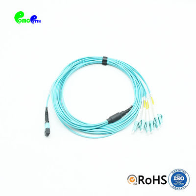 3ft MTP Optical Fiber Jumper OM3 MM Multimode Breakout Patch Cable