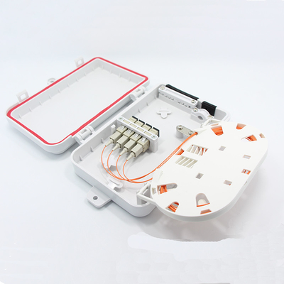 4 Core Fiber Optic Terminal Box PLC Splitter Waterproof For Ftth